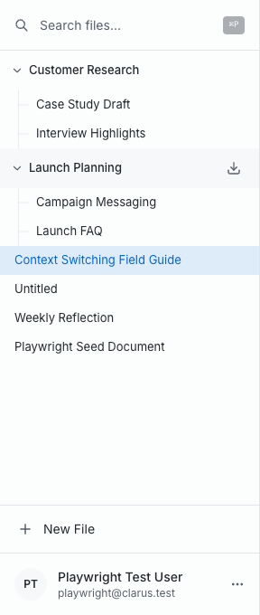 Documents sidebar showing the project download button
